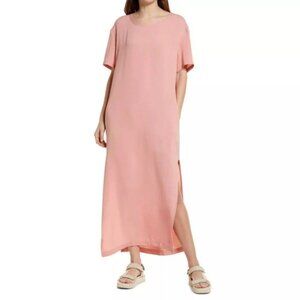 NWT Women's‎ TREASURE & BOND Relaxed Tee Sheath Dress Pink Rosette | Size M
